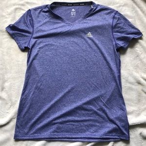 Purple adidas Climate tee shirt size medium